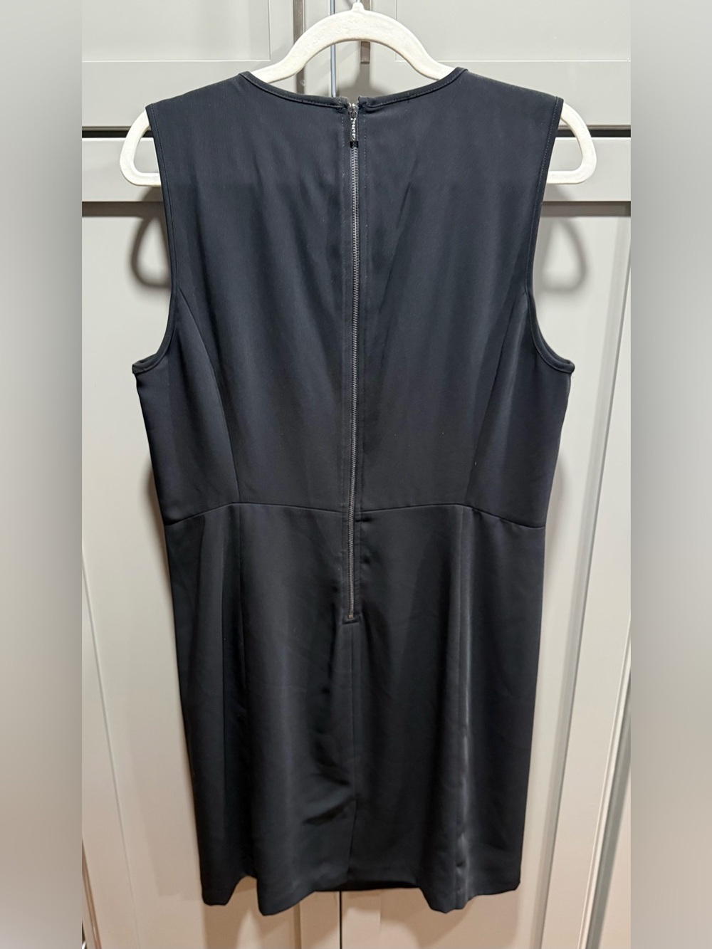 Calvin Klein Black Sleeveless Stud Detail Sheath Dress 12 - Picture 2 of 2